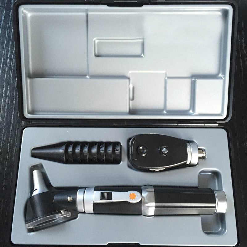 Professional Medical Diagnostic Set Fiber Optic Otoscope & direct opht