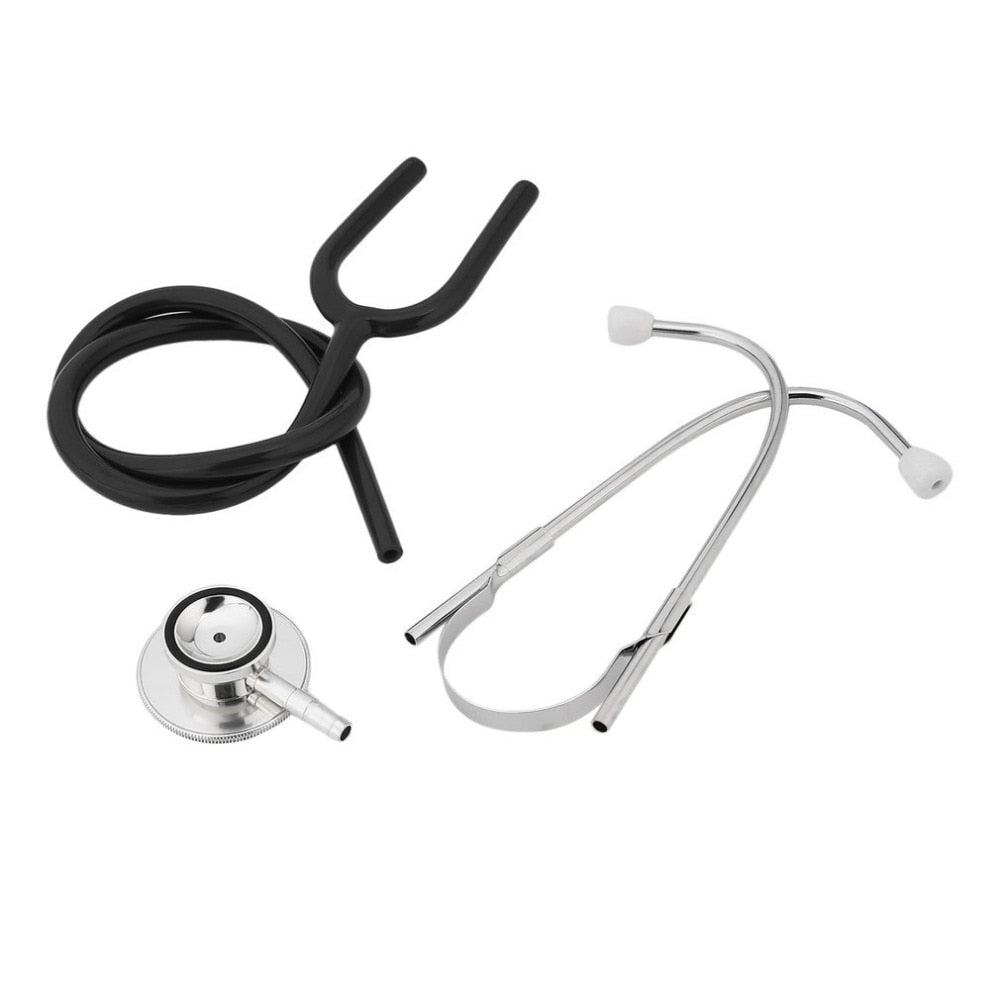 New Double sided Stethoscope Single Tube Doctors Nurse Professional Cardiology Stethoscope Aluminium Alloy Chestpiece medical de|Stethoscope
