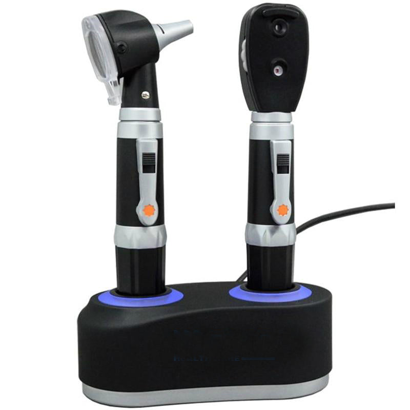 Rechargeable otoscope ophthalmoscope set