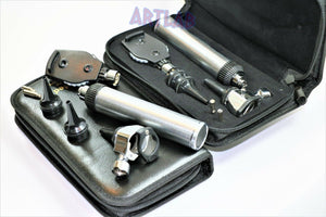 Premium Student otoscope ophthalmoscope kit with Bright LED and Crystal clear Optical viewing mirror